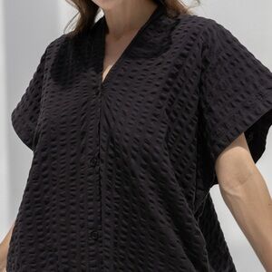 Black Crane Origami Dress in Ink